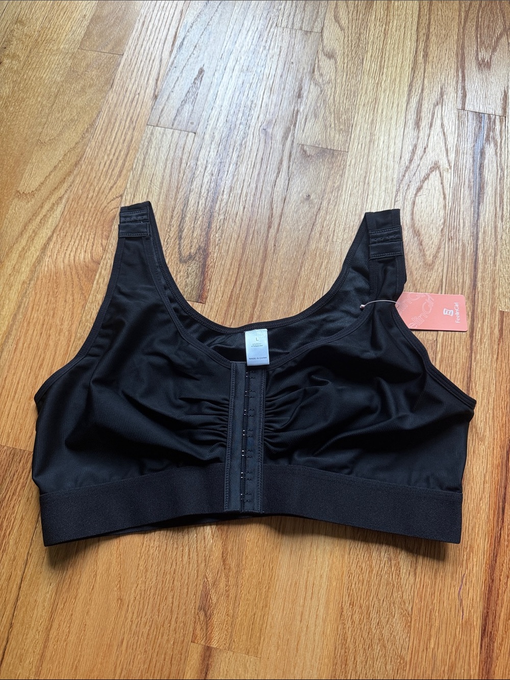 FeelinGirl Front-Closure Black Comfort Bra new with tags